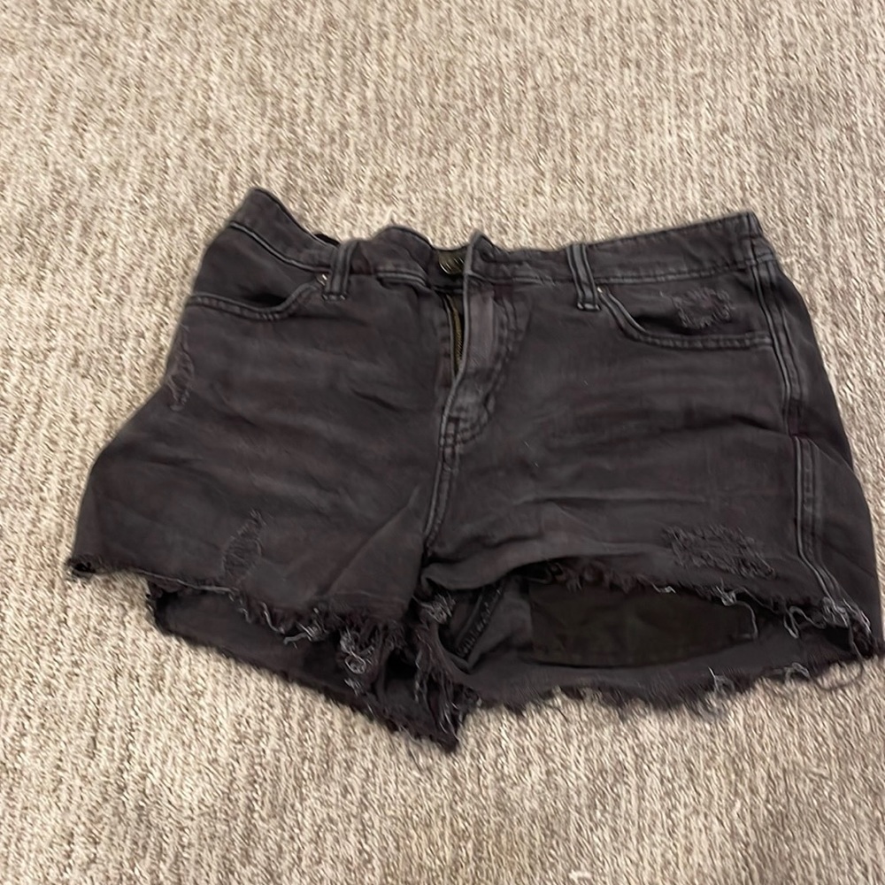 Black Aerie denim shorts